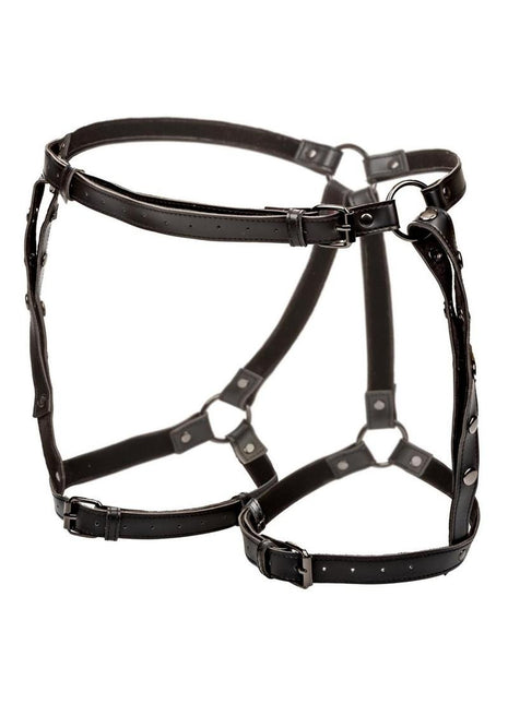 Euphoria Collection Riding Thigh Harness - Black - Plus Size/Queen