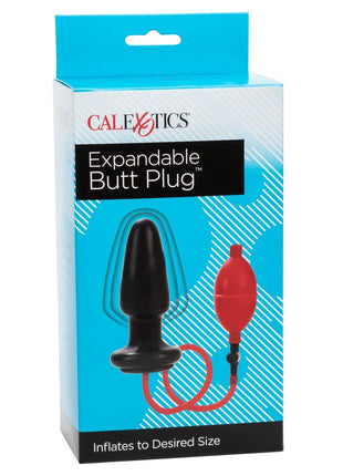 Expandable Butt Plug - Black/Red