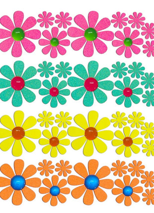 Daisy Blacklight Body Stickers