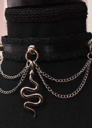 Black Snake Chain Choker