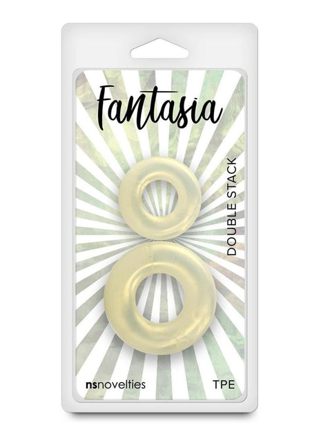 Fantasia Double Stack Cock Rings - Yellow