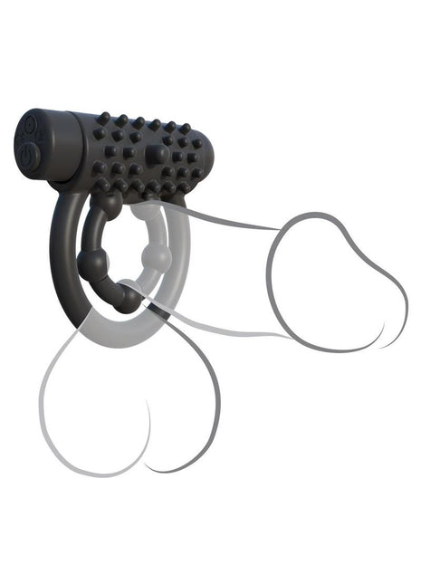 Fantasy C-Ringz Silicone Rechargeable Performance Pro Cock Ring with Remote Control - Black
