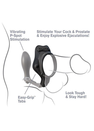 Fantasy C-Ringz Silicone Rock Hard Ass-Gasm Cock Ring with Bullet