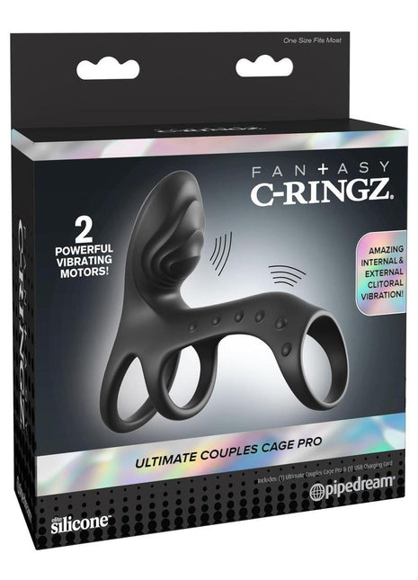 Fantasy C-Ringz Ultimate Couples Cage Pro - Black