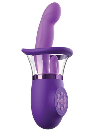 Fantasy For Her Ultimate Pleasure Pro Plus Rechargeable Vibrator with A Clitoral Stimulator - Purple