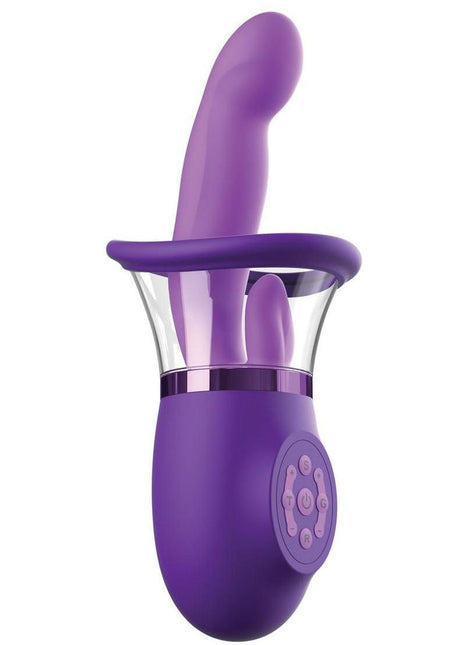 Fantasy For Her Ultimate Pleasure Pro Plus Rechargeable Vibrator with A Clitoral Stimulator - Purple