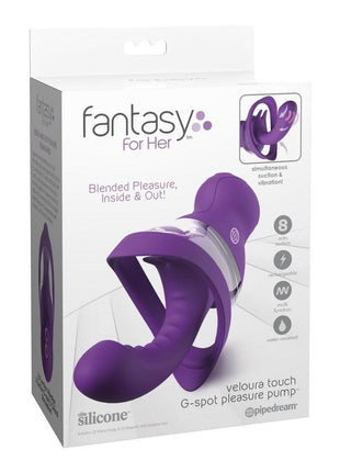 Fantasy For Her Veloura Touch Rechargeable G-Spot Pleasure Pump - Purple