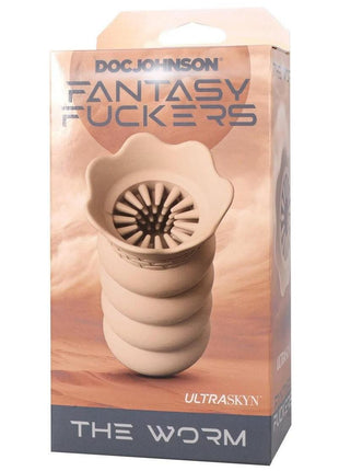 Fantasy Fuckers The Worm Ultraskyn Textured Stroker - Vanilla