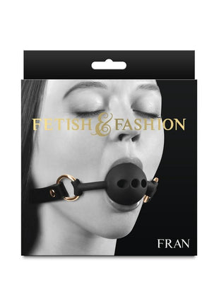 Fetish and Fashion Fran Silicone Ball Gag - Black