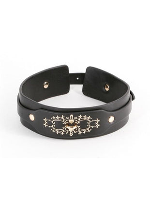 Fetish and Fashion Katrina Collar - Black/Gold