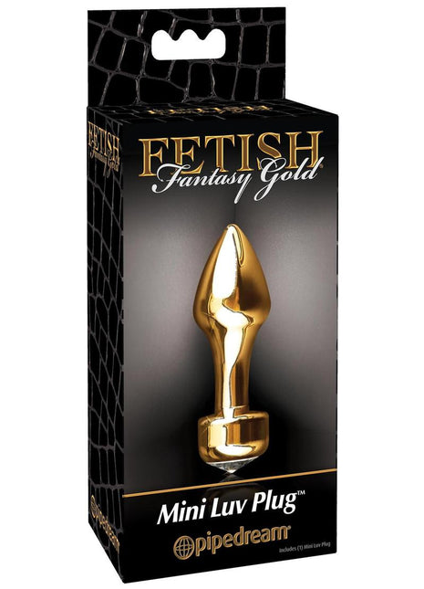 Fetish Fantasy Gold Mini Luv Plug - Gold/Metal - 2.4in