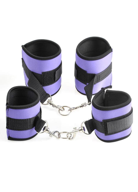 Fetish Fantasy Pleasure Bondage - Black/Purple - Set