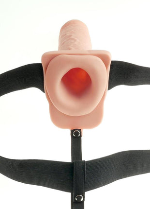 Fetish Fantasy Series Hollow Rechargeable Strap-On Dildo with Balls and Harness