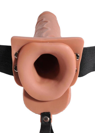 Fetish Fantasy Series Hollow Squirting Strap-On Dildo with Balls and Harness