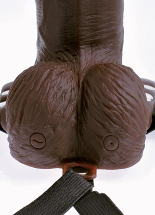 Fetish Fantasy Series Rechargeable Hollow Strap-On Dildo with Balls and Harness with Wireless Remote Control