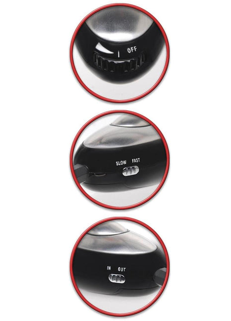 Fetish Fantasy Series Shock Therapy Pleasure Probe with Power - Black/Silver - Unit