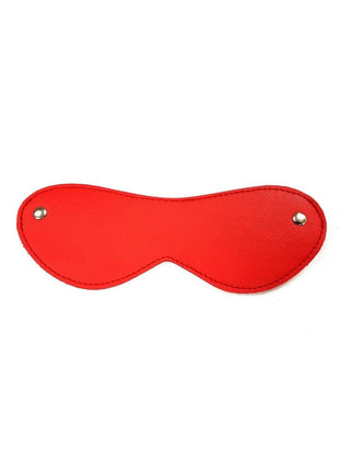 Fetish Play Blindfold Vegan Leather - Red