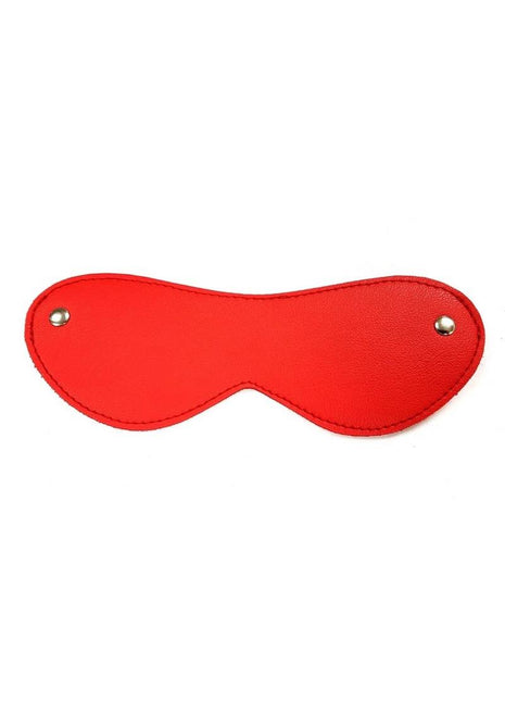 Fetish Play Blindfold Vegan Leather - Red