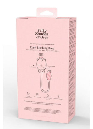 Fifty Shades Of Grey Dark Blushing Rose Rechargeable Silicone Clitoral Stimulator