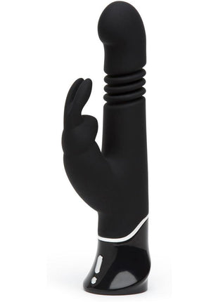 Fifty Shades Of Grey Greedy Girl Rechargeable Thrusting G-Spot Rabbit Vibrator - Black