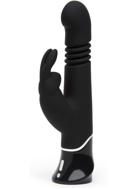Fifty Shades Of Grey Greedy Girl Rechargeable Thrusting G-Spot Rabbit Vibrator - Black