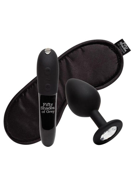 Fifty Shades Of Grey X We-Vibe Come to Bed Rechargeable Silicone Couples Kit - Black