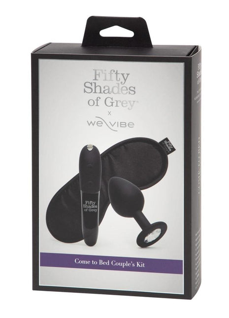 Fifty Shades Of Grey X We-Vibe Come to Bed Rechargeable Silicone Couples Kit - Black