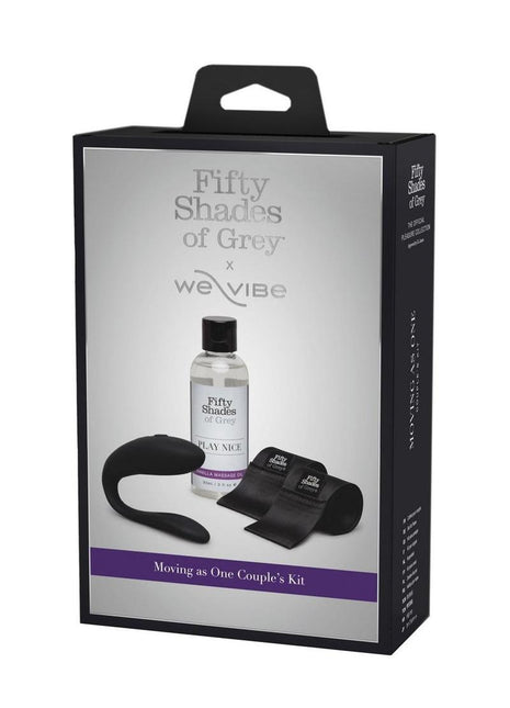 Fifty Shades Of Grey X We-Vibe Moving As One Rechargeable Silicone Couples Kit - Black