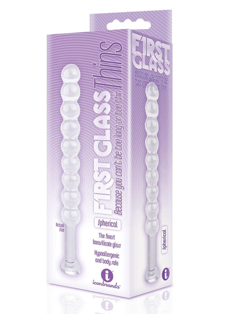 First Glass Thins Spherical Glass Plug - Clear