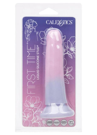 First Time Liquid Silicone Stud with Suction Cup - Multicolor - 5.75in