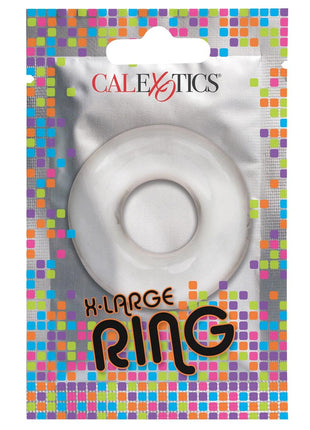 Foil Pack XL Cock Ring - Clear - XLarge