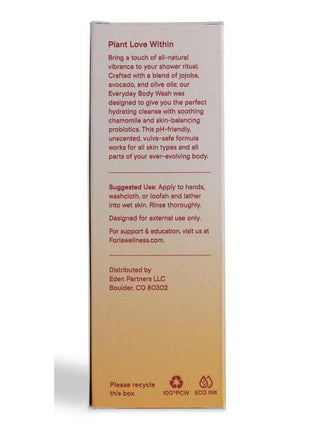 Foria Everyday Hydrating Body Wash with Organic Botanicals