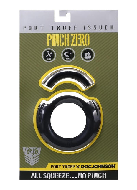 Fort Troff Pinch Zero Silicone Ring - Black/Metal