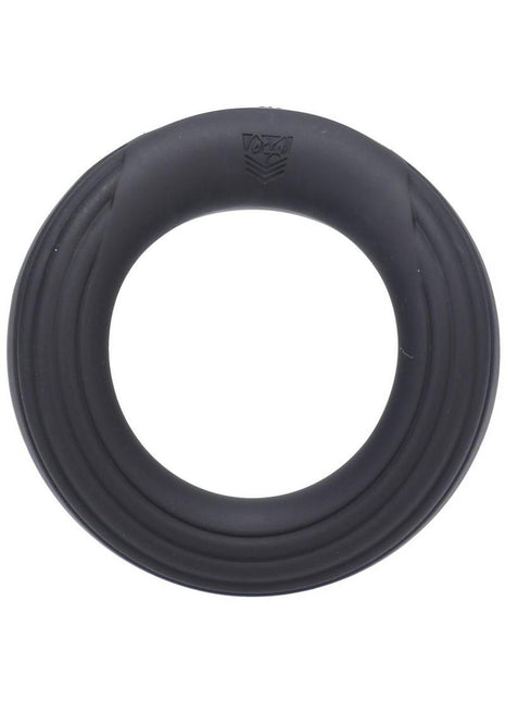 Fort Troff Rev Cock Throbber Rechargeable Silicone Cock Ring - Black - Large