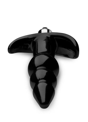Frisky Bubbling Noir Ribbed Anal Plug