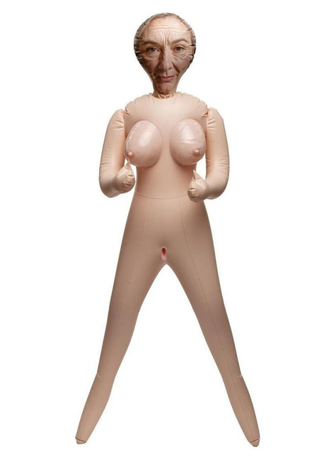 Fuck Dolls Horny Granny Inflatable Doll - Vanilla