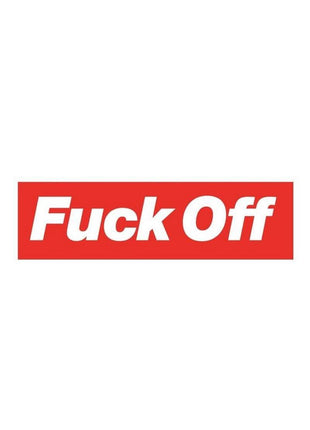 Fuck Off Enamel Pin - Red/White