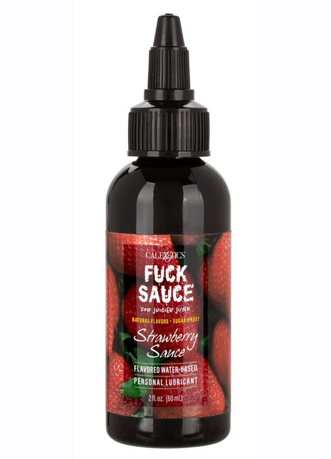 Fuck Sauce Flavored Water Based Personal Lubricant Strawberry - 2oz