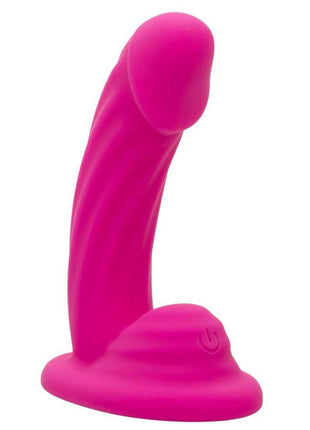G-Ride Easy Ride Rechargeable Silicone Vibrating Dildo - Pink
