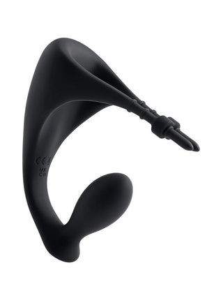 Gender X Back It Up Rechargeable Silicone Vibrating Butt Plug with Remote - Black