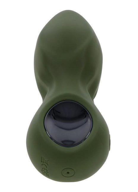 Gender X My Secret Garden Rechargeable Silicone Anal Plug with Remote - Green
