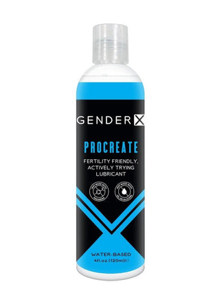 Gender X Procreate Water Based Lubricant - 4oz