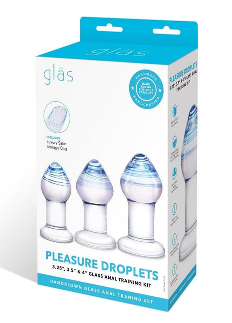 Glas Amethyst Rain Anal Training Kit - Clear - 3 Piece