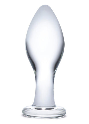Glas Classic Glass Butt Plug - Clear - 4in
