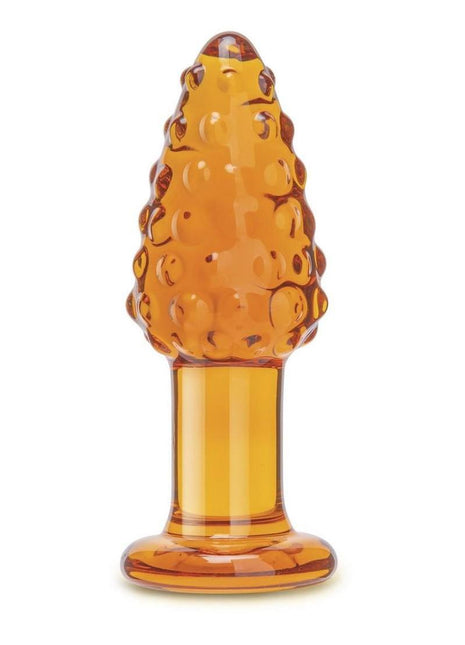 Glas Cornstar 4 Glass Butt Plug - Orange