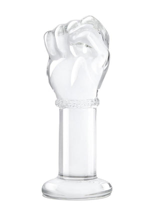 Glas Fist Glass Butt Plug - Clear - 5in