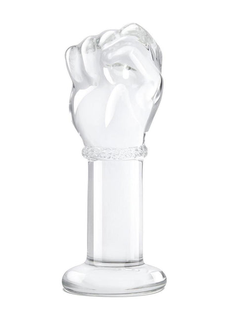 Glas Fist Glass Butt Plug - Clear - 5in