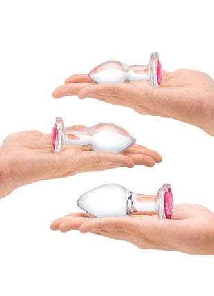 Glas Heart Jewel Glass Anal Training
