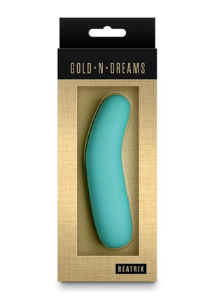 Gold-N-Dreams Beatrix Rechargeable Silicone Vibrator - Aqua/Blue