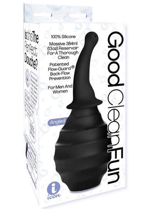 Good Clean Fun Silicone Angled Douche - Black